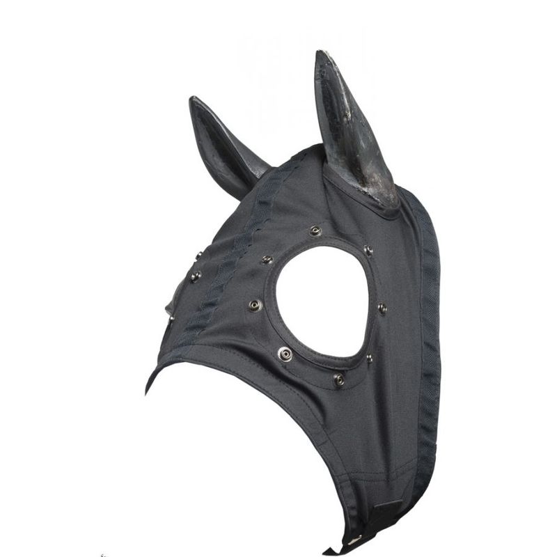 Maske uten ører, med trykknapper